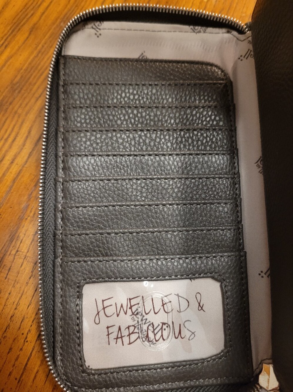 Thirty-One "All About the Benjamins" Wallet - City Charcoal Snake - NWT - Picture 9 of 13